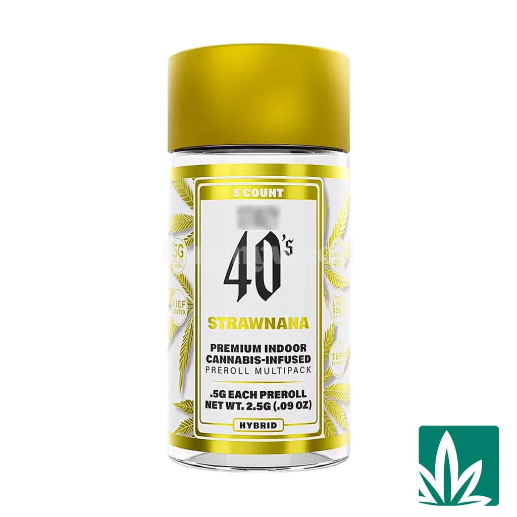 Stiiizy-40s-Strawnana-1-1024x1024 STZY 40’s Pre roll Joints (2.5g) – Strawnana - Image 1