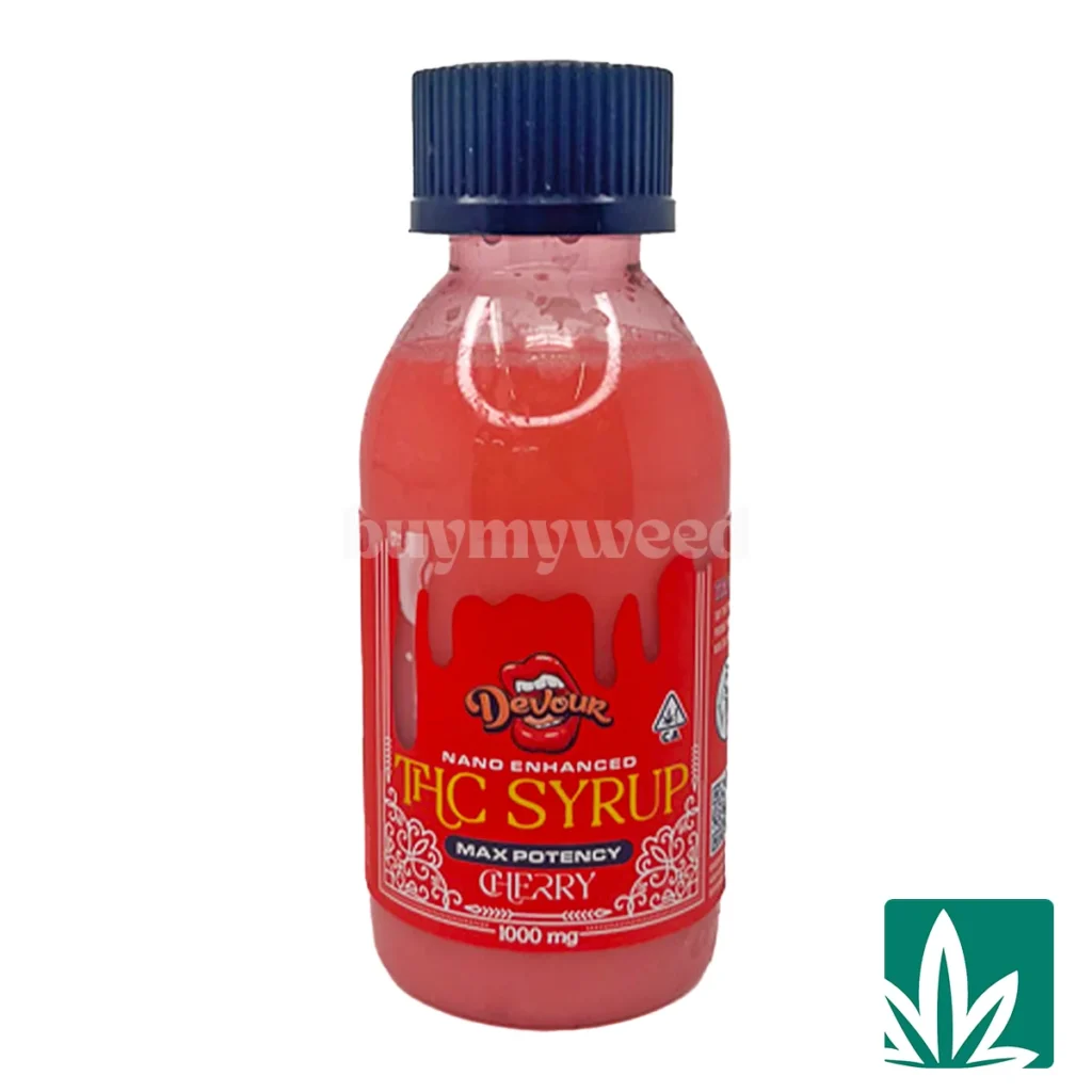 Devour-THC-Syrup-Cherry-1024x1024 (1) Devour THC Syrup (1000MG) – Cherry - Image 1