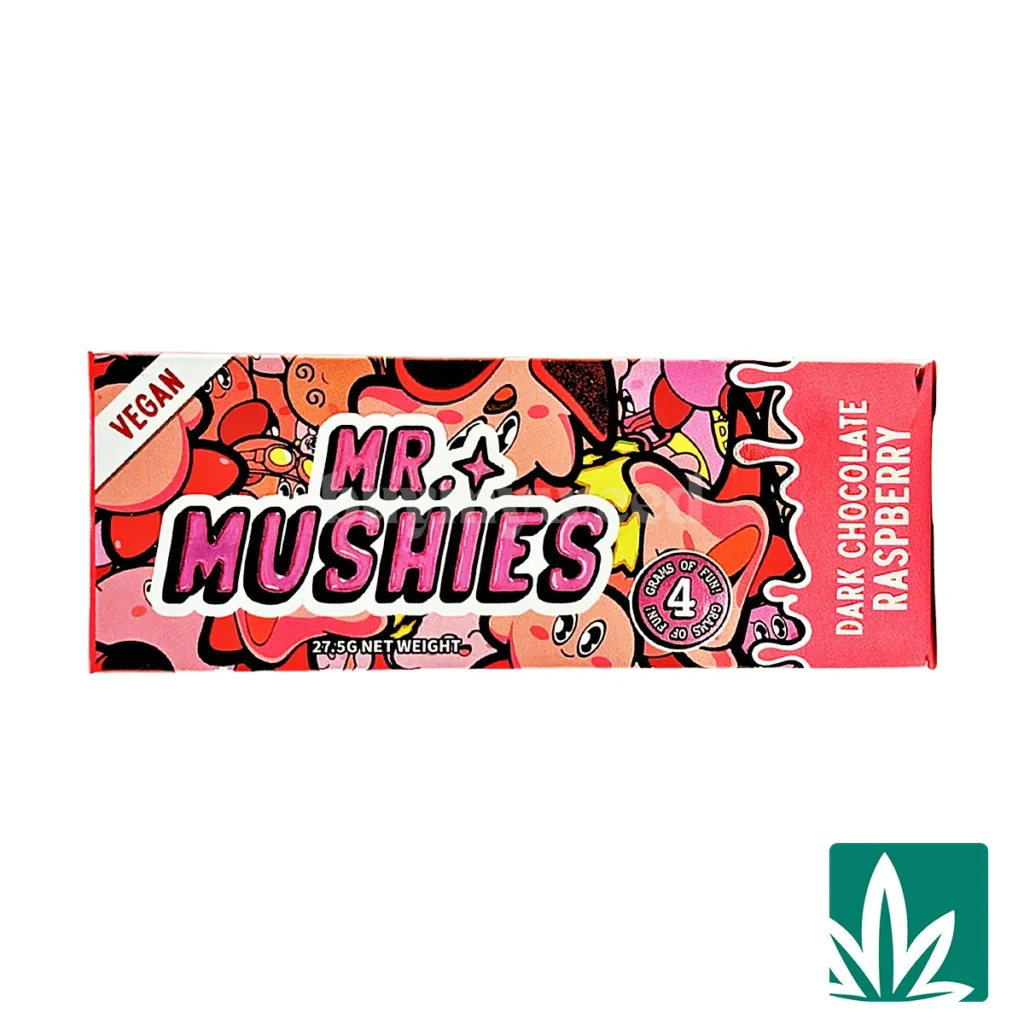 Mr-Mushies-Dark-Chocolate-Raspberry-1024x1024 Mr Mushies Shroom Bars (4g) – Dark Chocolate Raspberry - Image 1