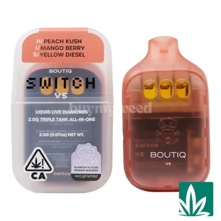 Boutiq Switch V5 (2g) – Peach Kush x Mango Berry x Yellow Diesel