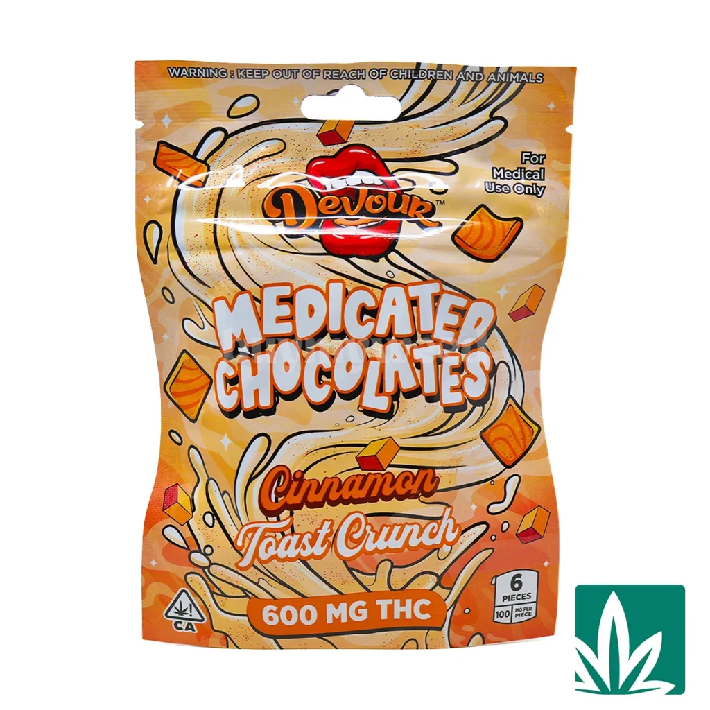 devour600mg-cinnamon-1024x1024 Devour Medicated Chocolates (600mg) – Cinnamon - Image 1