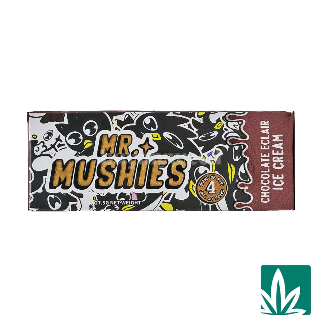 mrmushie-eclair-1024x1024 Mr Mushies Shroom Bars (4g) – Chocolate Eclair Ice Cream - Image 1